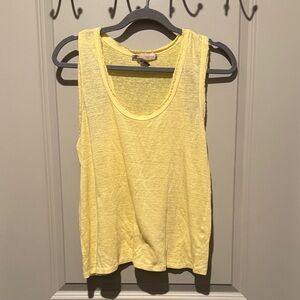 Forever 21 Light Yellow Tank Top